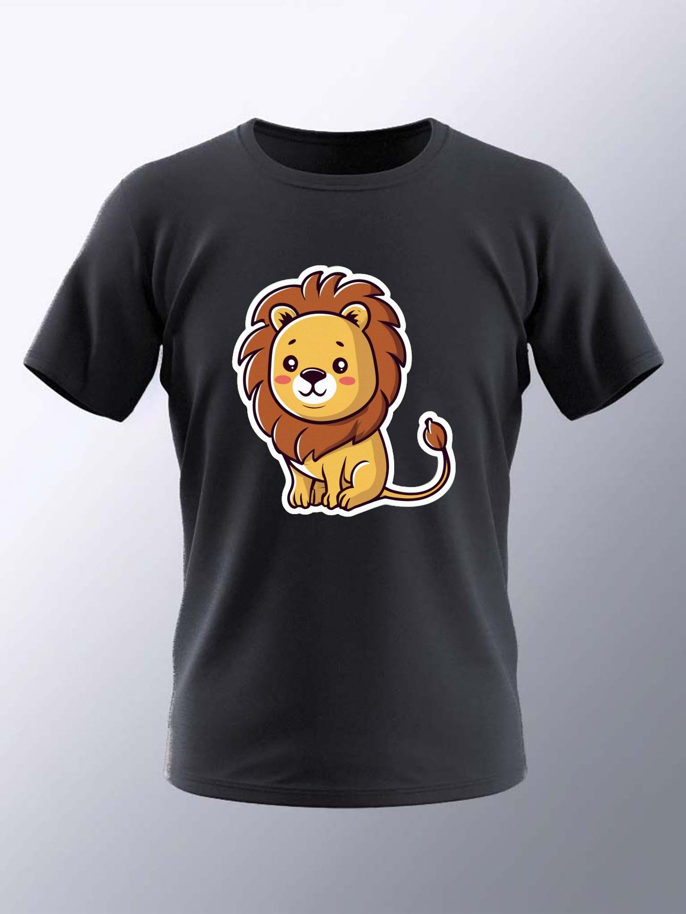 lion print t shirt tees men casual short sleeve t shirt Temu Bahrain