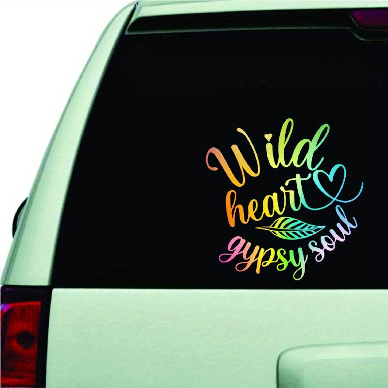 

Wild Hearts Gypsy Soul Free Spirit Car Styling Decals Sport Trucks Motorcycle Car Bumper Laptop Suitcase Vinyl Stickers