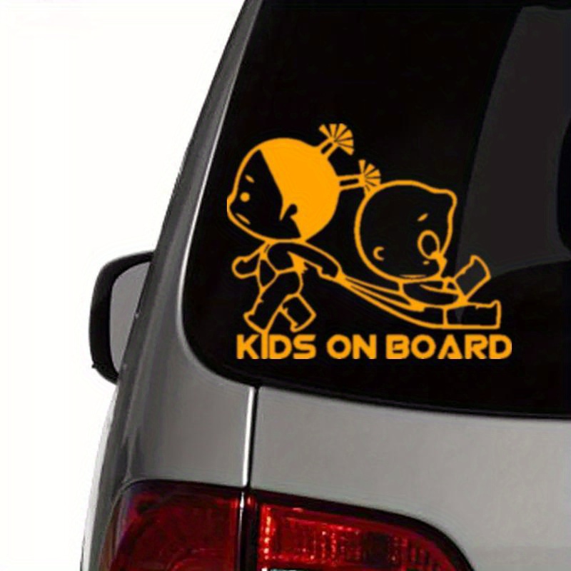 2 Kids Car Stickers Vinyl Decal Waterproof Stickers Car - Temu