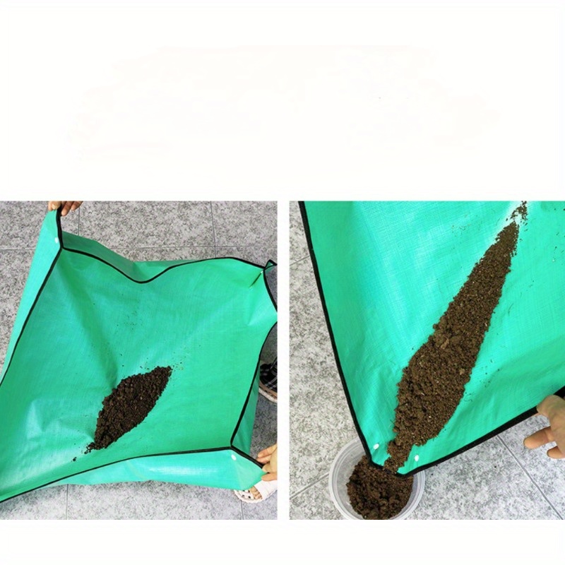 1pc Waterproof Plastic Garden Mat for Succulents, Herbs & Green Plants - Easy-Clean Non-Slip Potting Pad for Balcony, Patio, Indoor Gardening - Durable Soil Mixing & Planting Tool, Planting Accessories, Balcony Gardening, Easyclean Material