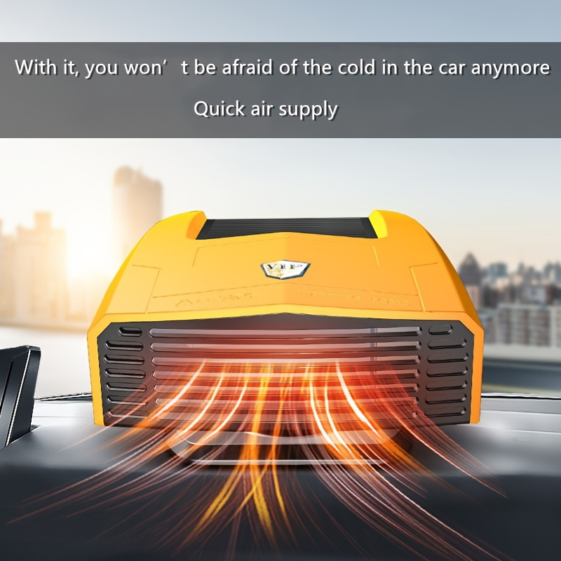 Ventilateur d'air chaud de voiture portable Chauffage de voiture chauffage  de fenêtre électrique Dégivrage et élimination du brouillard pour voiture