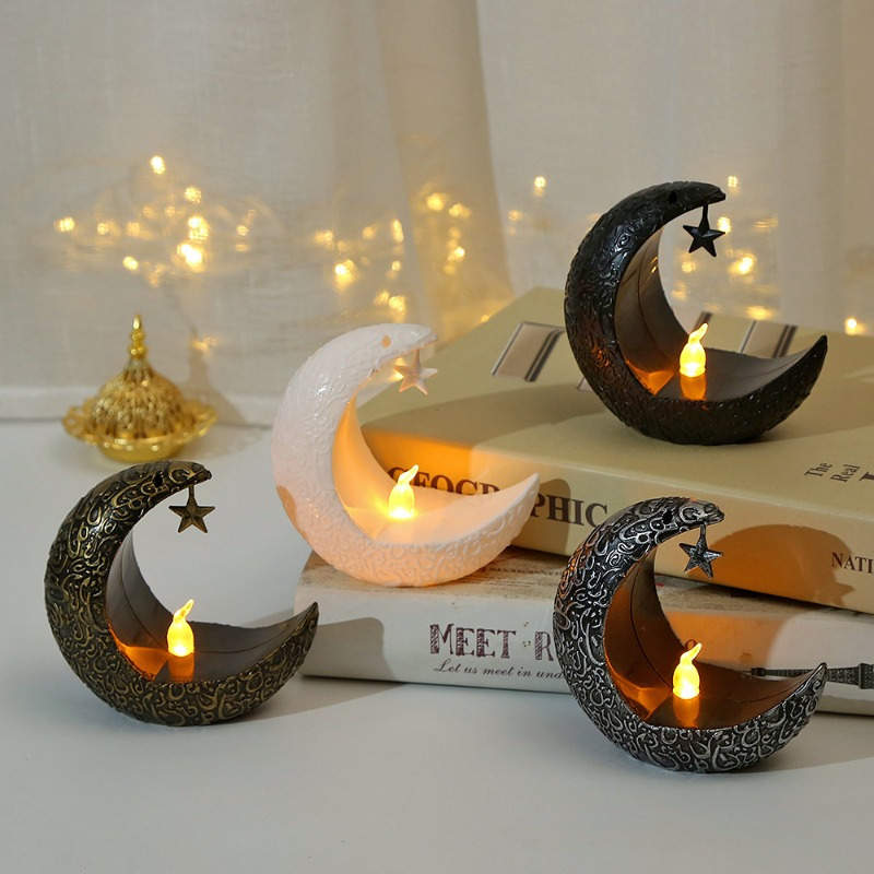 1pc Artisanat Eid Night Light Ramadan Mubarak Light 3d Forme - Temu Canada