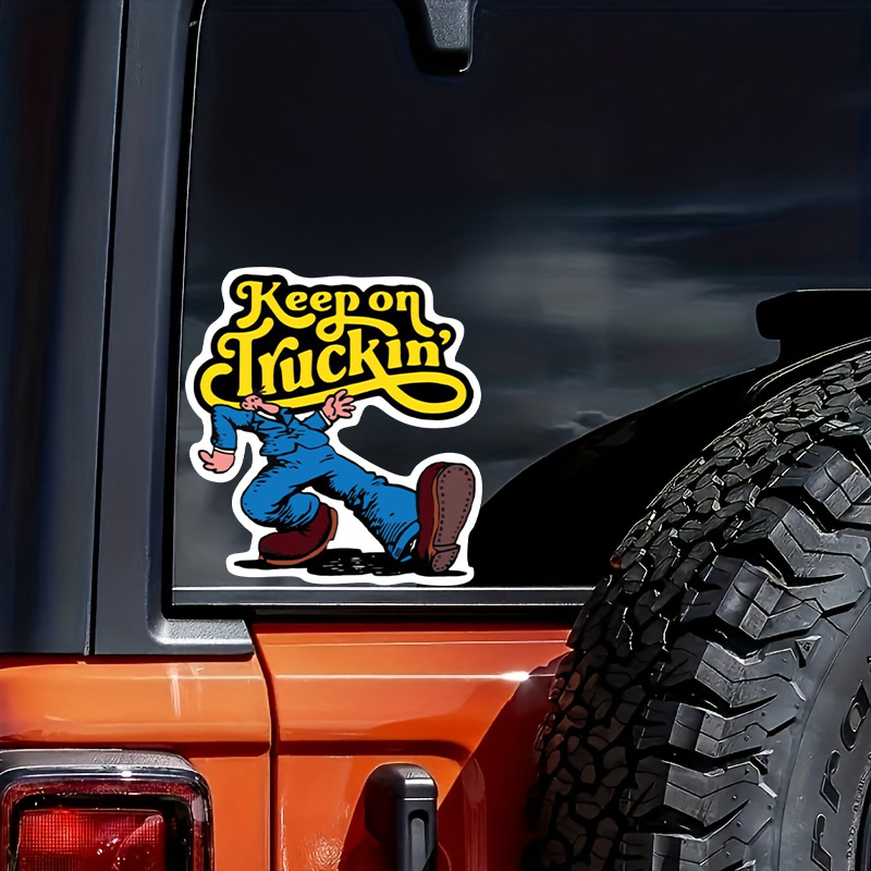 Keep Truck In Blue Waterproof Sticker Vinyl Decal Car - Temu