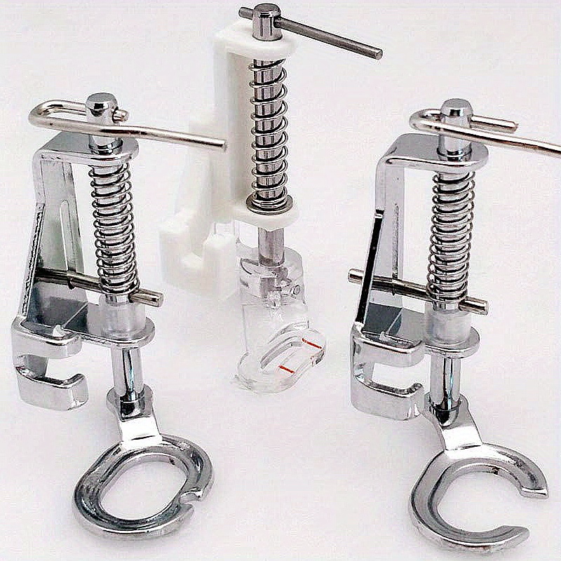 3pcs Embroidery Free Quilting With Spring Presser Foot 4021p And 4021l And 4021l-ot Embroidery Presser Foot, Fits Most Household Sewing Machines
