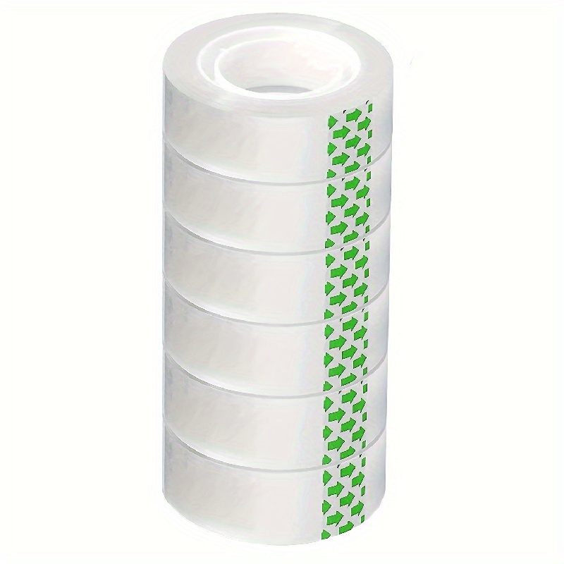 

6 Rolls Transparent Tape Refills Clear Tape, 3/4-inch X 800 Inch Transparent Glossy Tape Gift Wrapping Clear Tape For Office, For Hotel/restaurant/office/commercial For Retailers&for Workshops&stores