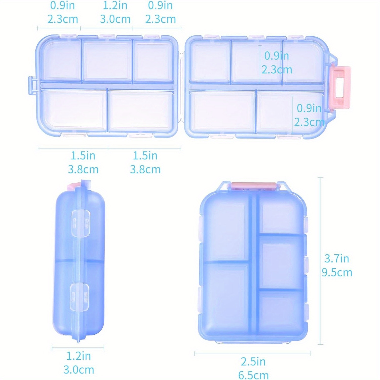 DIY Pocket Pharmacy with Medicine Labels Travel Daily Pill Container Mini  Medication Organizer Storage Pill Organizer Travel Essentials Pill Case 7