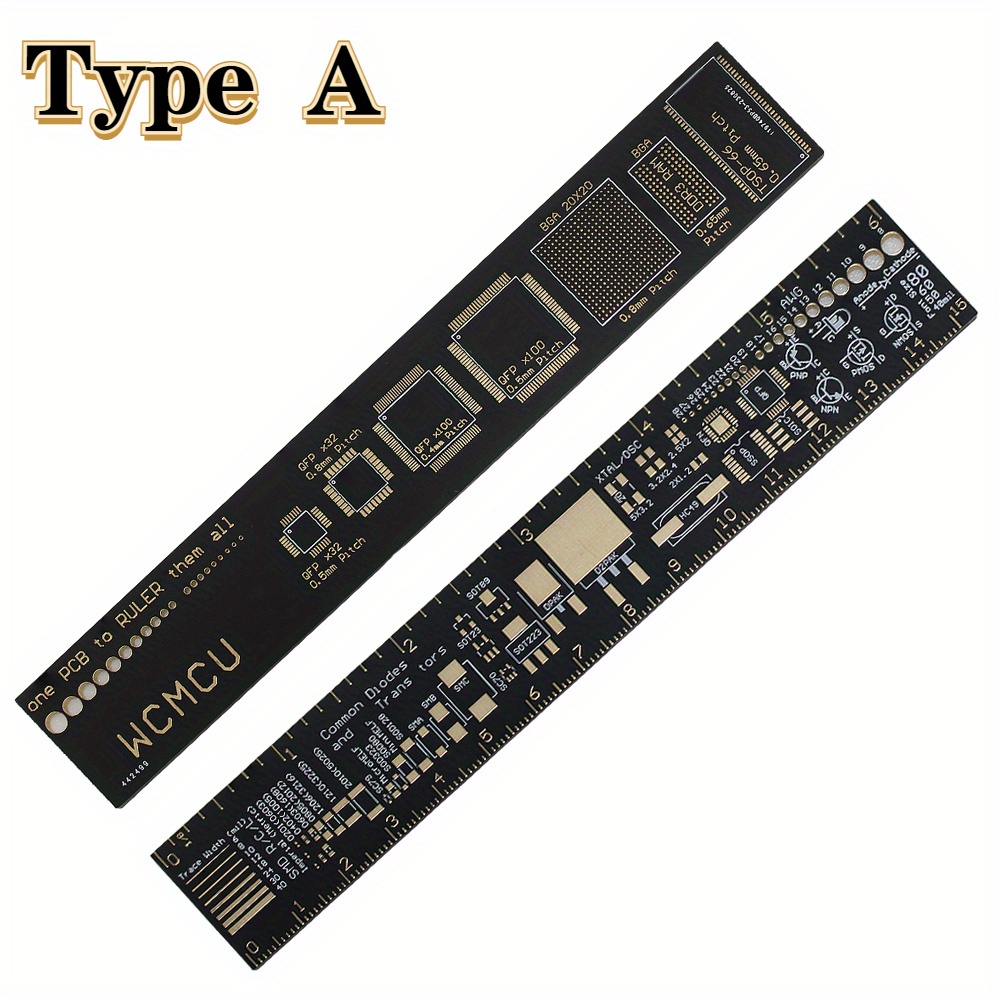 Pcb Ruler Engineering Ruler C White Multifunctional Ruler Pcb Package Unit  Ruler Suitable For Engineers/electronics Enthusiasts/technicians/diy - Temu