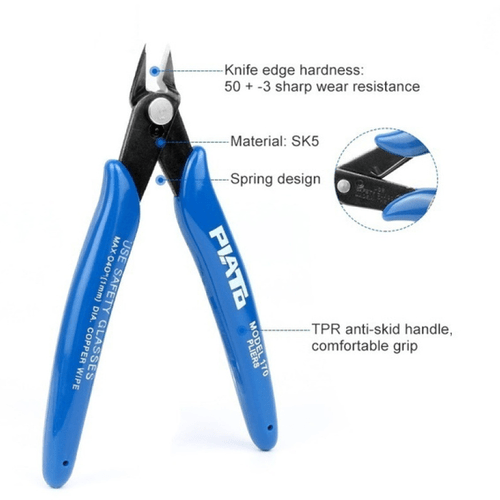 high steel diagonal pliers electrical wire cable cutters with flush side hand cutting and trimming