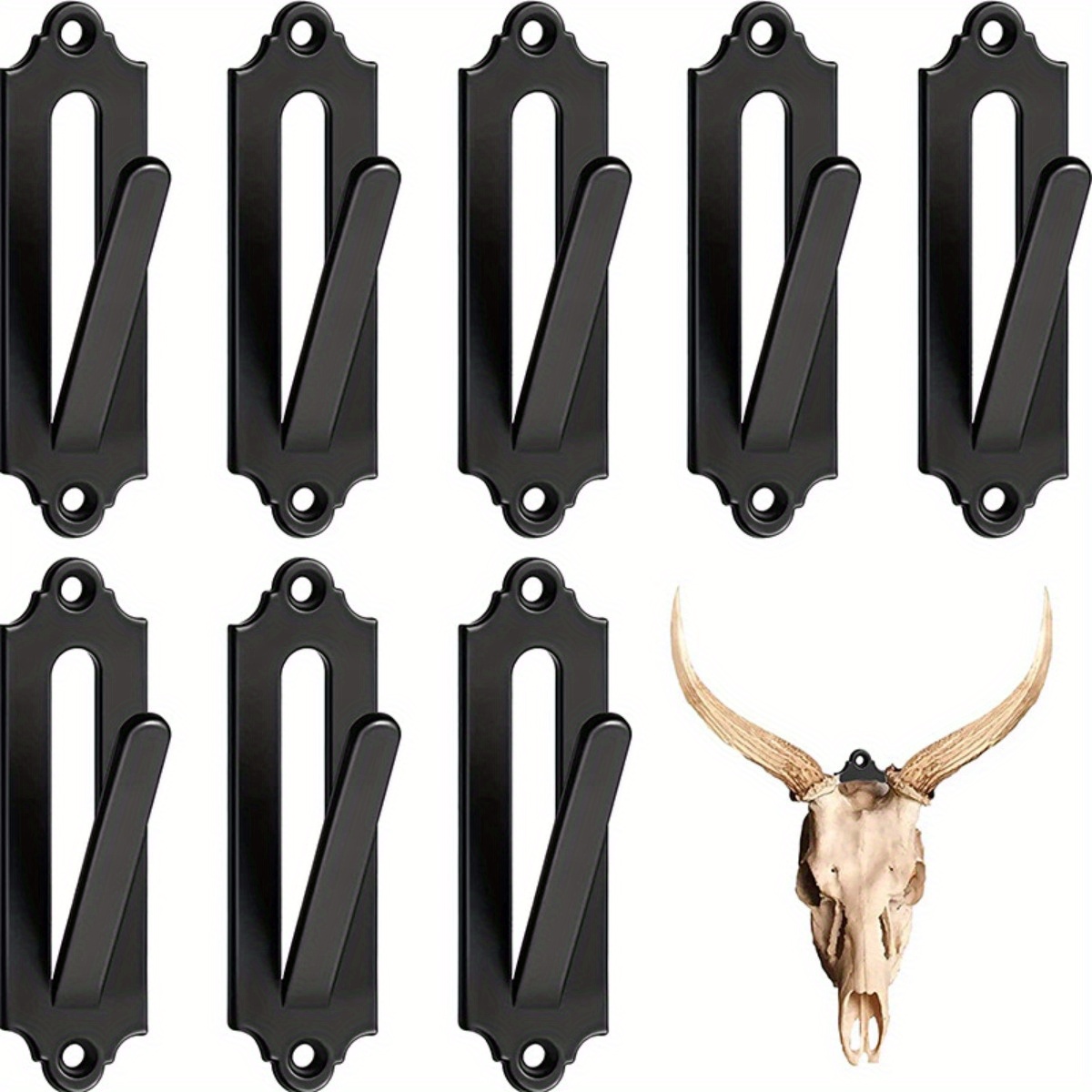 

1/6pcs, European Mount Skull Hanger, Skull Mount Hanger Deer Skull Mount For Hanging Deer Head, Pronghorn And Other Smaller Skulls, European Deer Mount Hanger Wall Mounts With Easy Installation Kits