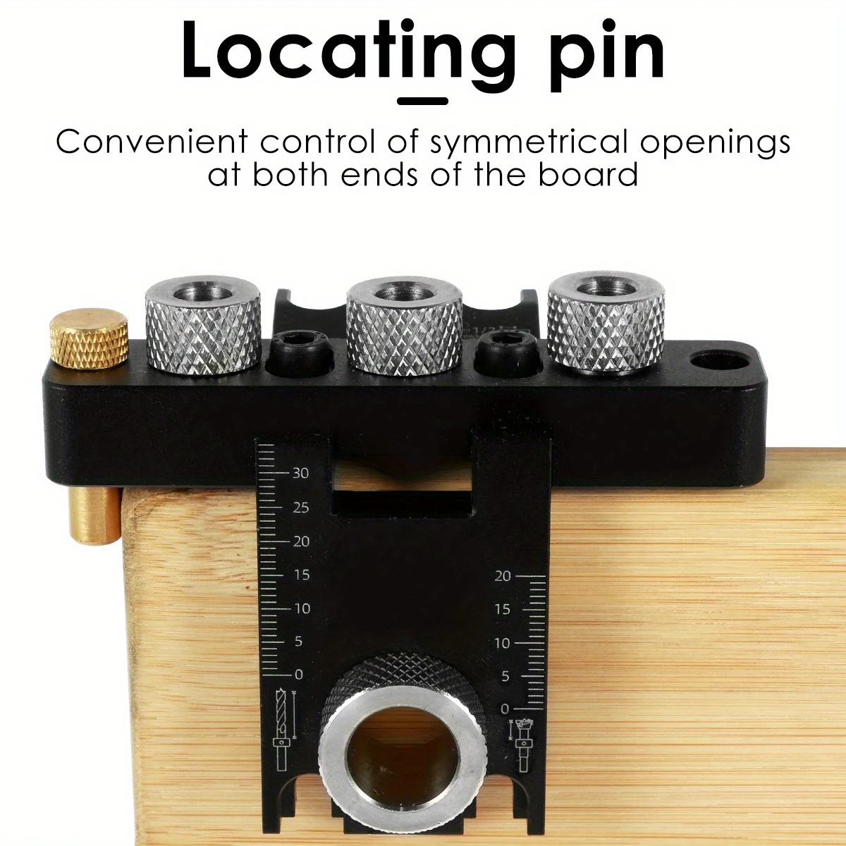 doweling jig kit aluminum alloy 3 in 1 drill hole guide jig precise drilling locator portable puncher positioning guide with 8mm 10mm 15mm drill bits pocket hole jig for woodworking details 0