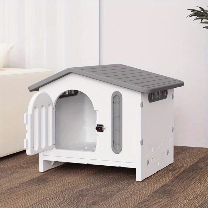 Perreras de plástico para perro, caseta para exteriores, patio, jardín,  casas grandes para perros, a prueba