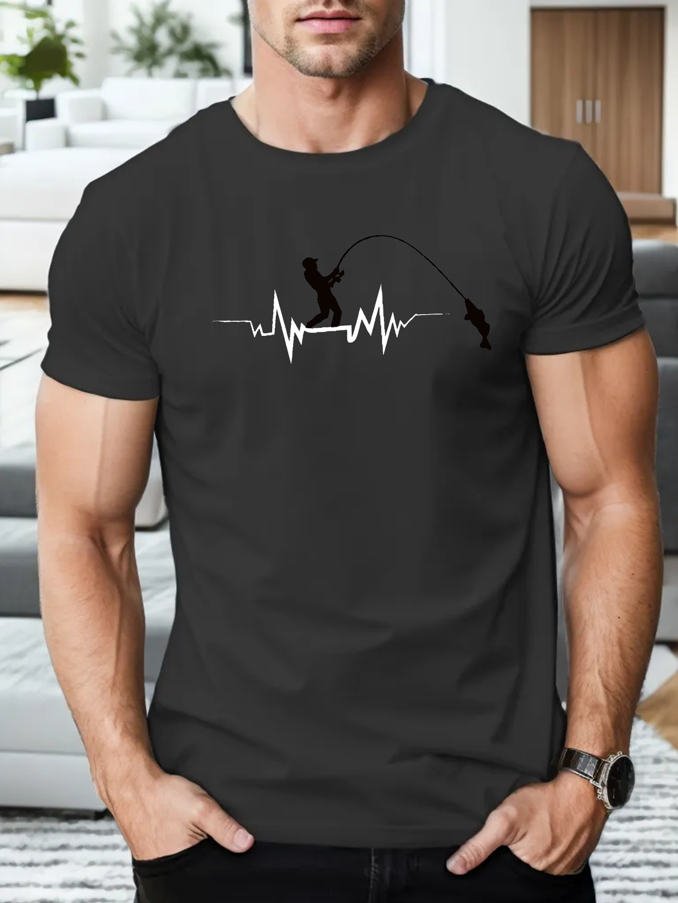 YUHAOTIN Funny Tshirts Adult Humor Birthday Men's Fashion 3D Digital  Printed Personality Long Sleeve Crew Neck Loose Casual T Shirt T Shirts for  Men Graphic Funny Saying Fishing Patriotic T-Shirts 
