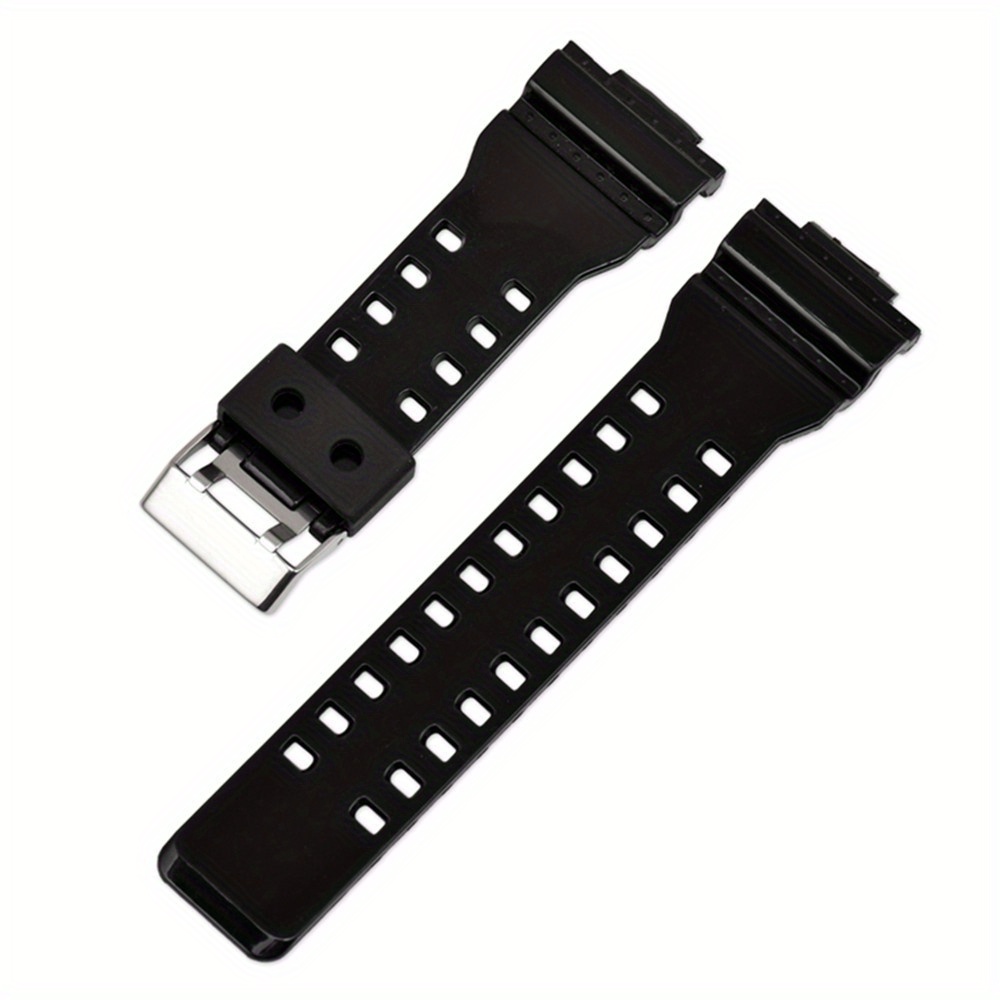 TEMU /Banda De Reloj De PU Para Casio GA-110 GA- GD-, /Banda De Repuesto Impermeable Para Pulsera Deportiva Para Hombre, 16 Mm