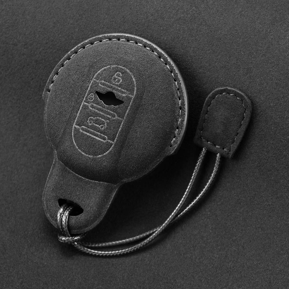 Luxury Women Men Keyring Fur Leather Car Keychain For Mini Cooper S R56 F56  R53 F55 F57 F54 R52 2022 Logo Keychain Accessories - AliExpress