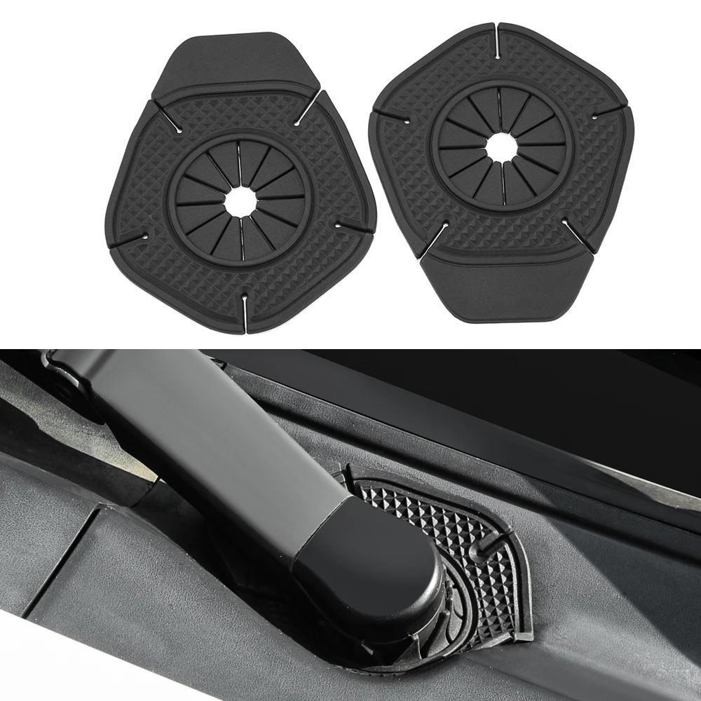 

2pcs/set Universal Car Windshield Wiper Protective Cover For Preventing Debris Leaf Falling Wiper Bottom Hole Dustproof Cover