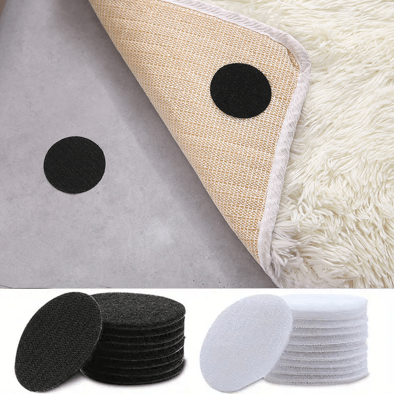Double Sided Sticky Pads, 10 Pack 60mm Round Black Sofa Cushion Velcro  Sheet for DIY Craft, Tools Hanging or Other Cushion Anti Slip Use