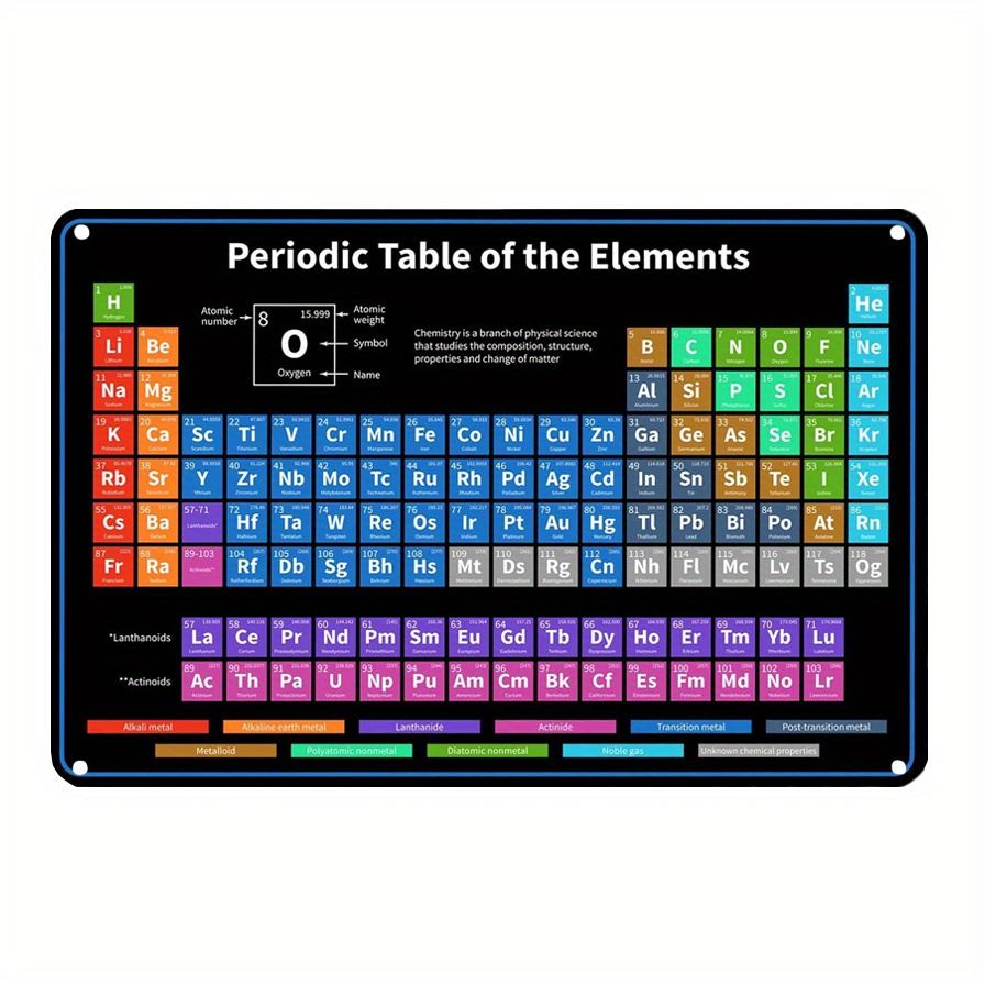 Exhibición de elementos químicos con muestras de elementos reales  Decoración de letras Niños Enseñanza Escuela Pantalla Acrílica Tabla  periódica de acrílico