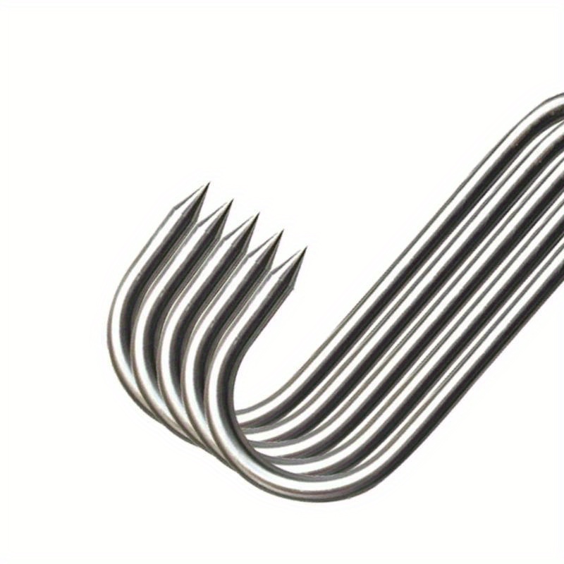 Stainless Steel S Hooks Sharp Tip Utensil Meat Hanging Hooks - Temu