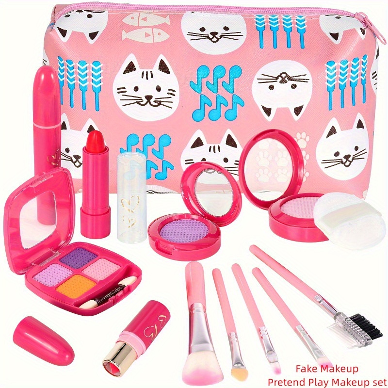 Fake Makeup Toy Girls Gifts - Fake Kids Make Up Set Pretend Makeup