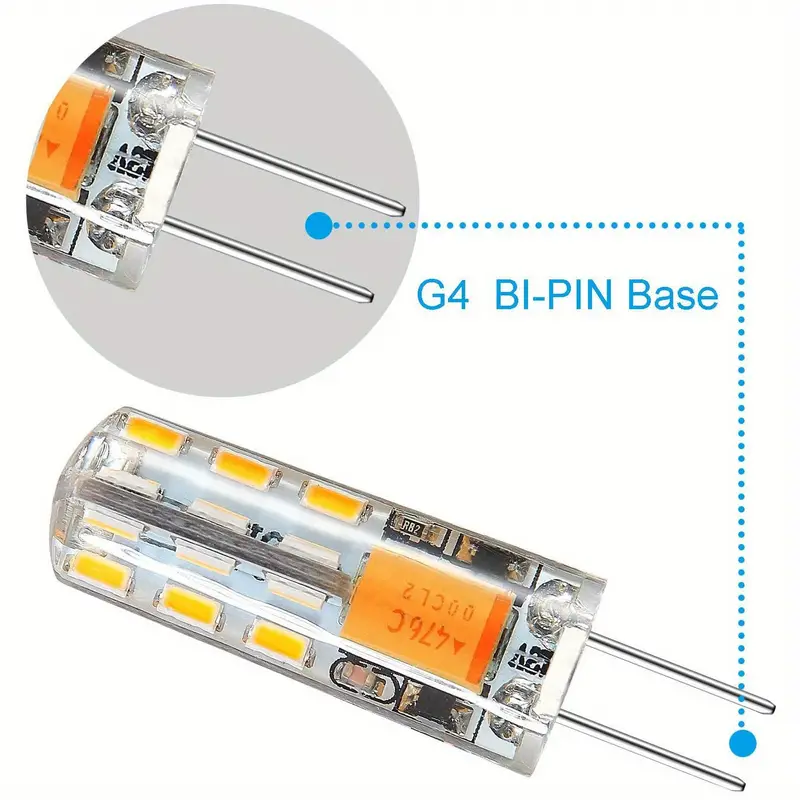 G4 Led Bulb Jc Bi pin Base Lights 360° Beam Angle 1.5 Watt - Temu