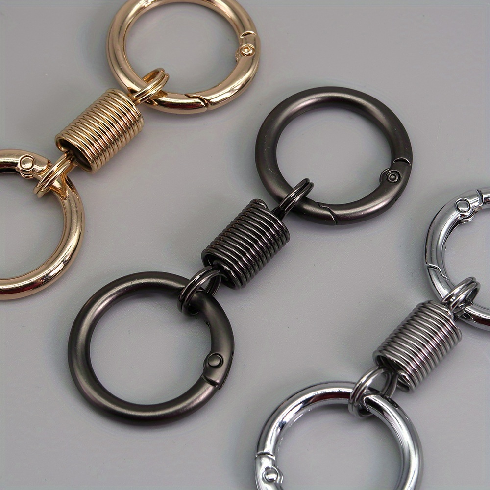 Creative Spring Keychain Carabiner Keyring Car Key Pendant