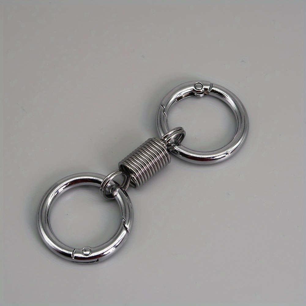 Creative Spring Keychain Carabiner Keyring Car Key Pendant