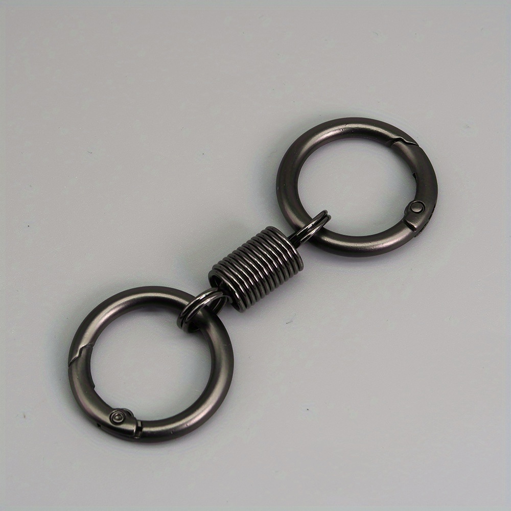 Creative Spring Keychain Carabiner Keyring Car Key Pendant