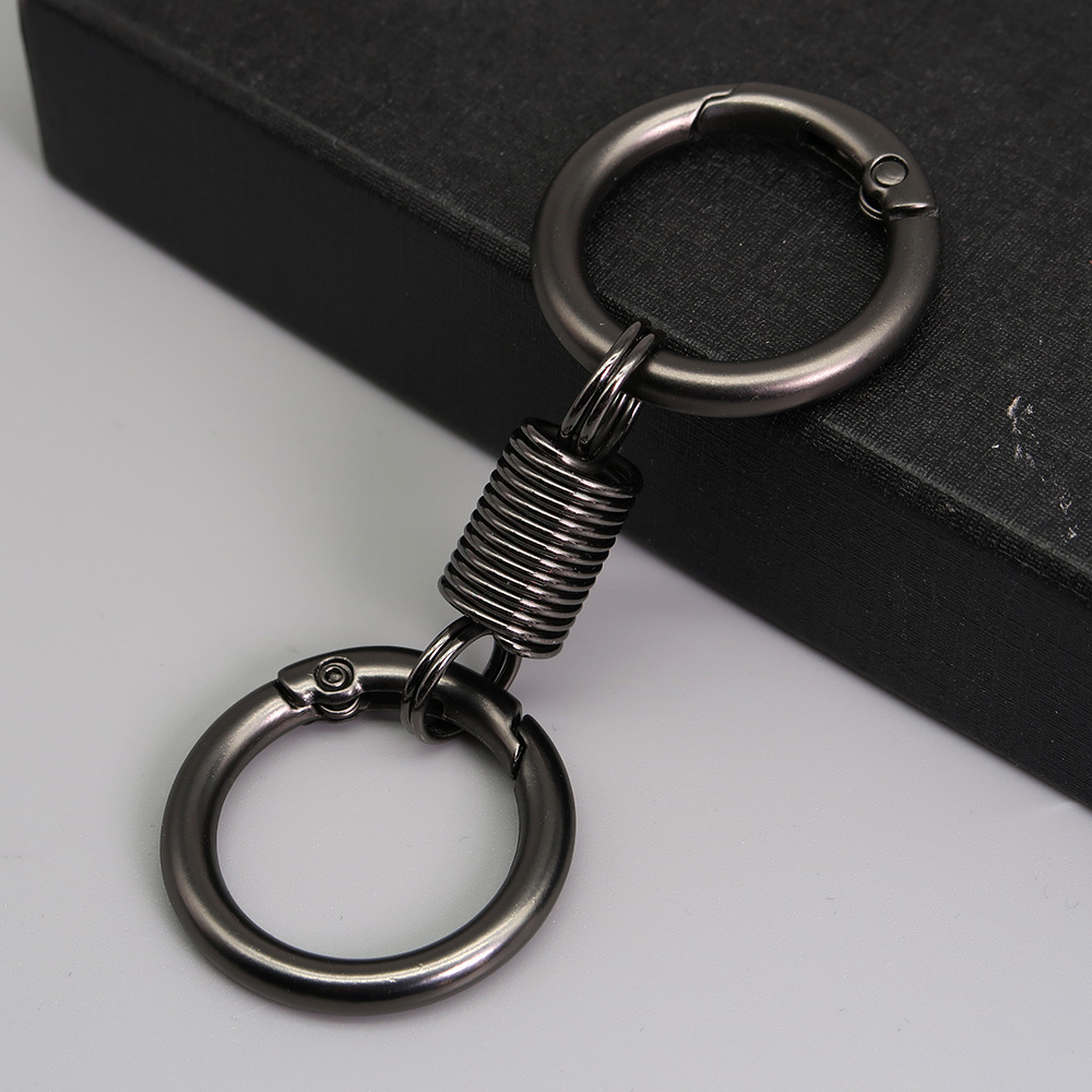 Creative Spring Keychain Carabiner Keyring Car Key Pendant