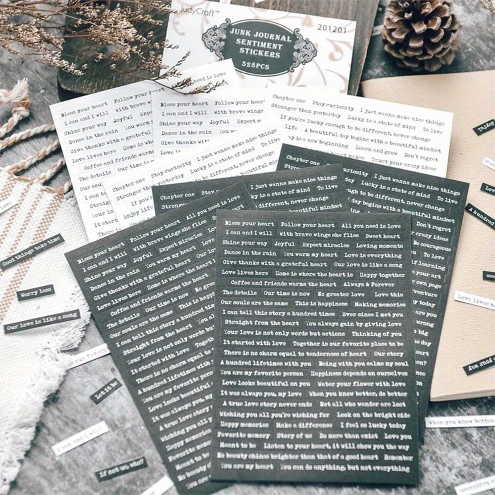 Memories inspirational Chalk Board Phrase Word Scrapbook Stickers 5”x12”