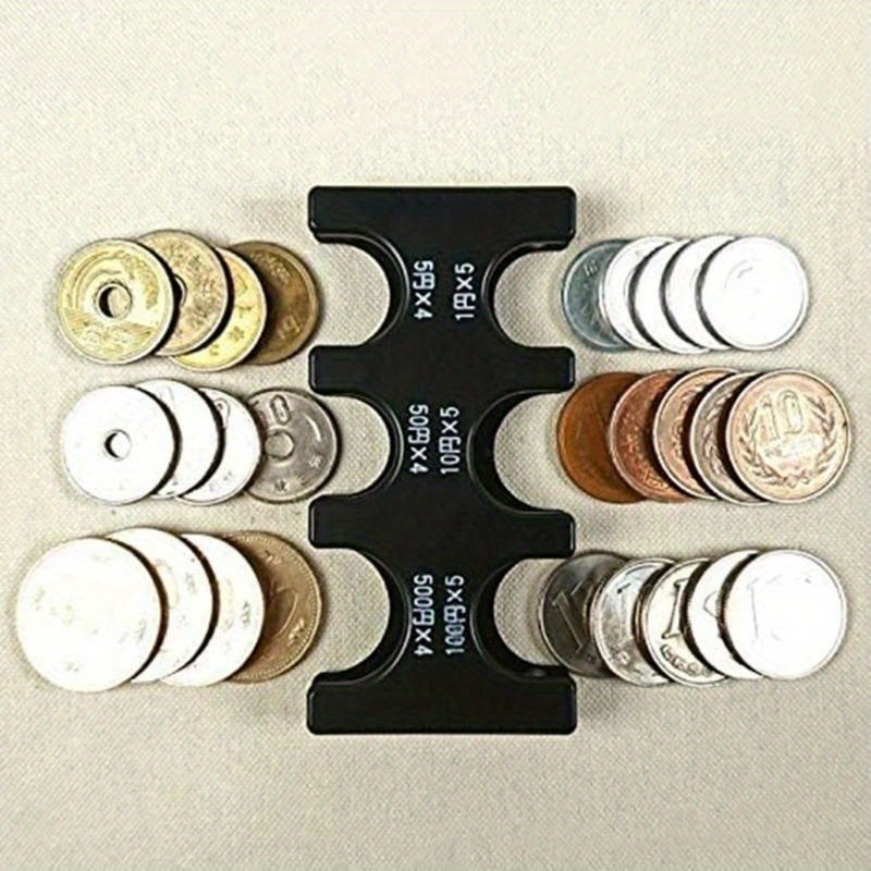 Euro Box-noir - Distributeur de pièces de monnaie pour voiture,  Porte-monnaie en plastique, étui de poche