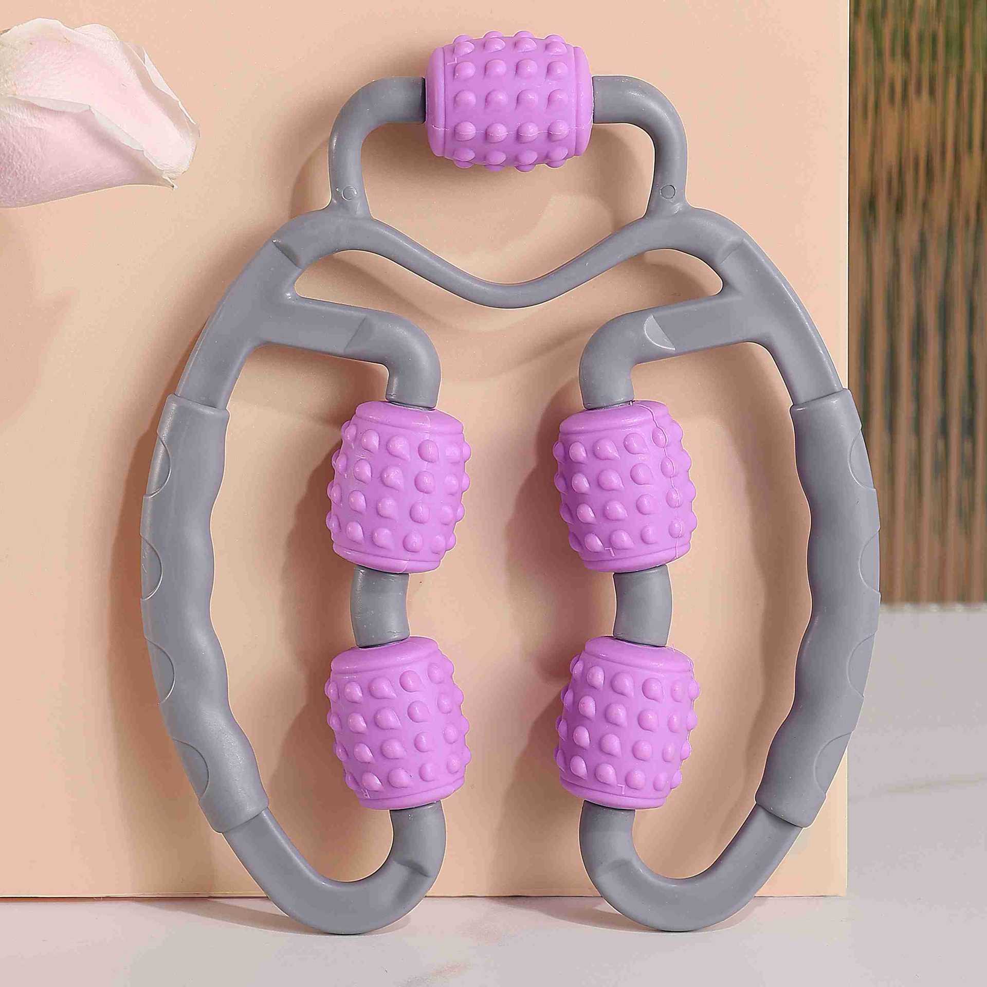 Yoga 5-wheel Hand-held Calf Massager Roller