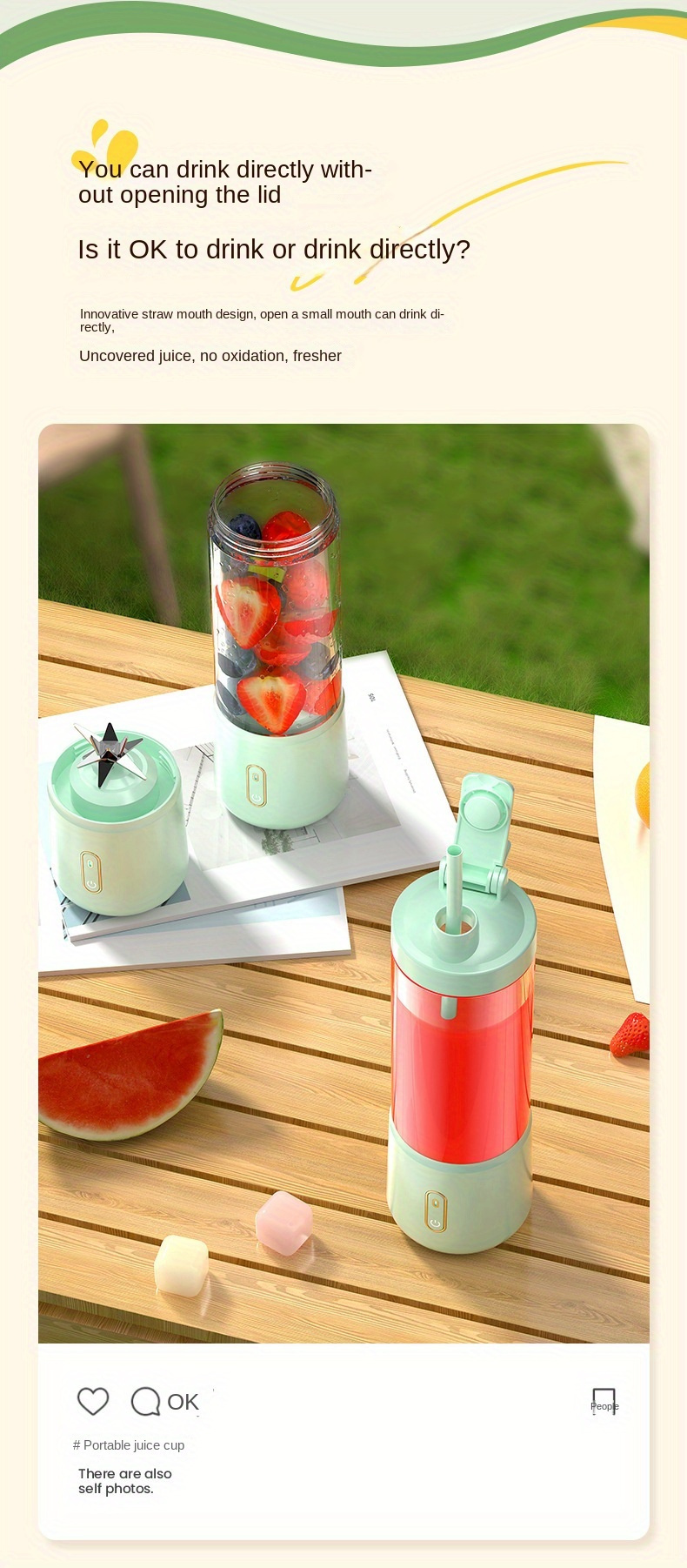 Portable Smoothie Blender Cup – Innovation