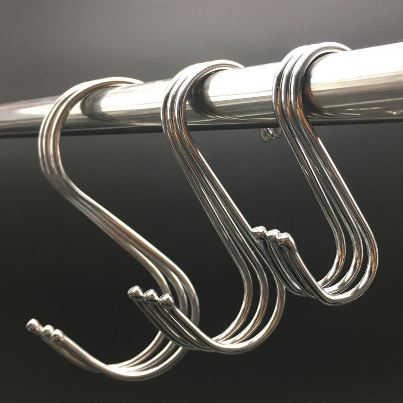 Stainless Steel Hanging Bacon Hooks S Hooks Multi functional - Temu Canada