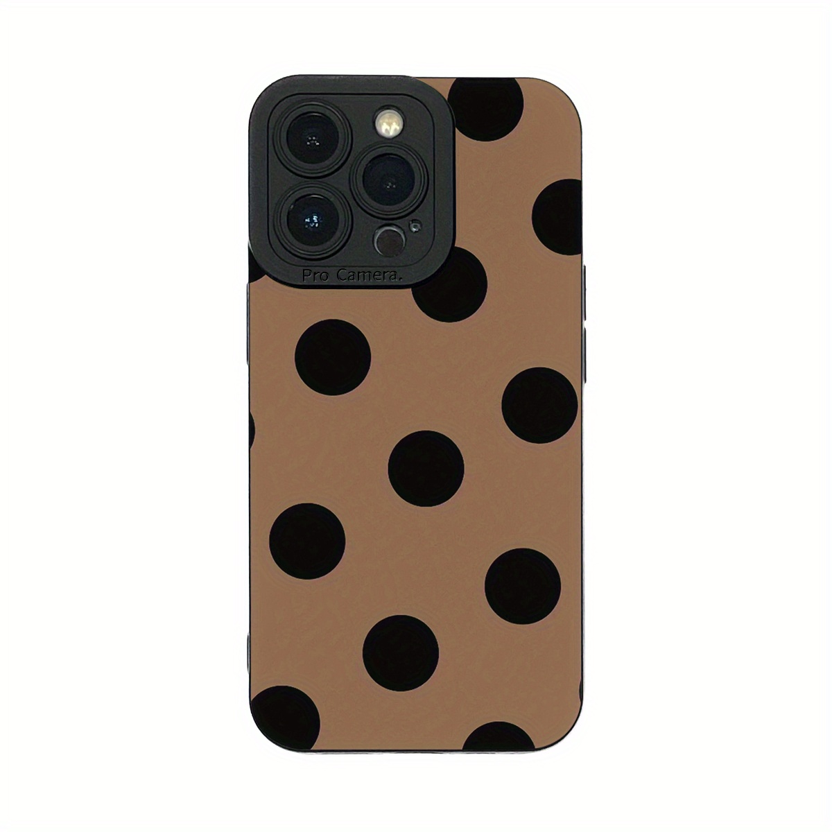 Black Brown Dotted Phone Case Simple Case Redmi Temu