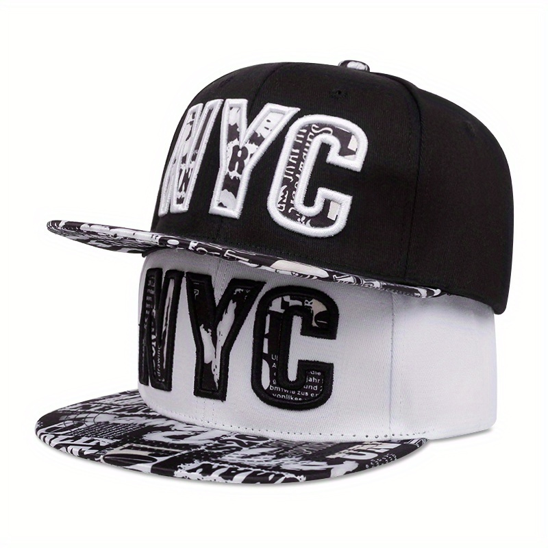 

Nyc Embroidery Baseball Cap Hip Hop Unisex Snapback Hats Lightweight Adjustable Dad Hat For Women Men