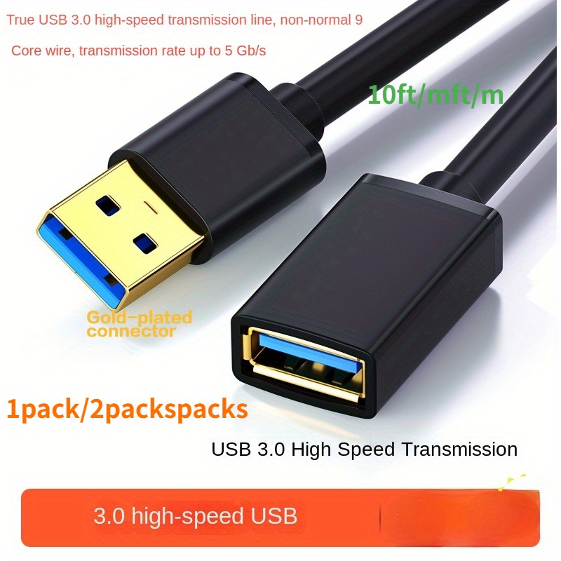 Cables USB GENERIQUE CABLING® USB 3.0 A à B Micro Câble Pour WD / Seagate /  Clickfree / Toshiba / Samsung / Hitachi Disques durs externes