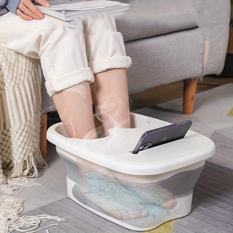 

1pc Foldable Foot Bath Basin, Foot Bath Tool, Foot Bath Massager, Foot Bath Basin, Large Foot Soaking Bucket, 20pcs Foot Bath Bag