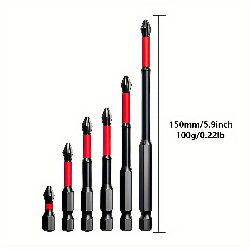 Puntas de destornillador eléctrico magnético PH2 de acero S2 con