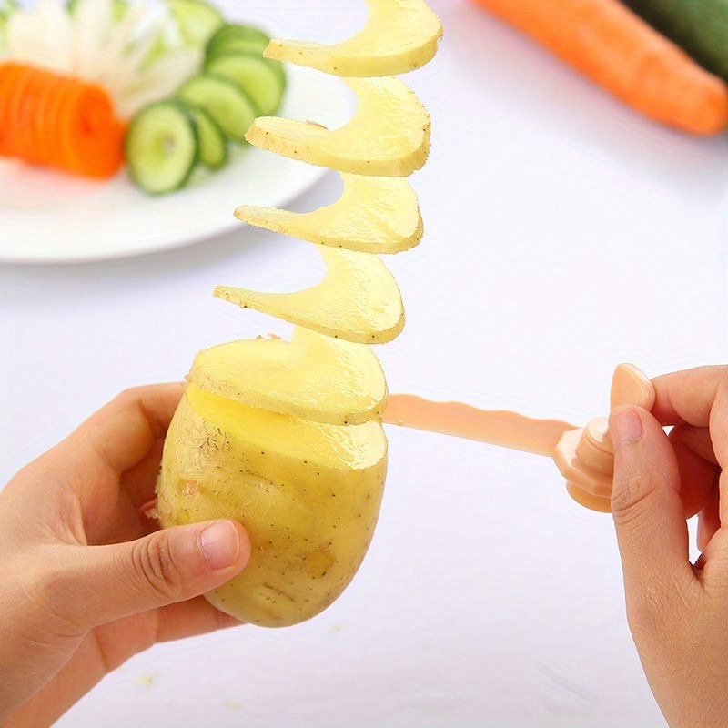 Kitchenware Home Multi-functional Peeler Hand Rotating Fruit And Vegetable  Shaper Potato Cutting For Restaurants - Temu