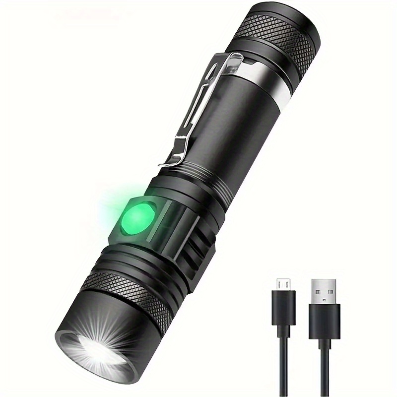 power light Mini Torche Tactique COB étanche LED USB Lampe de