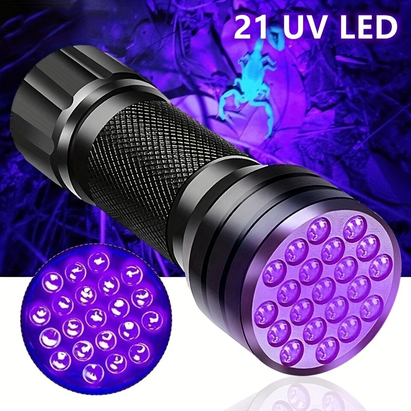 Uv Linterna Luz Negra Luces Uv, 51 Led Ultravioleta Blacklight Pet