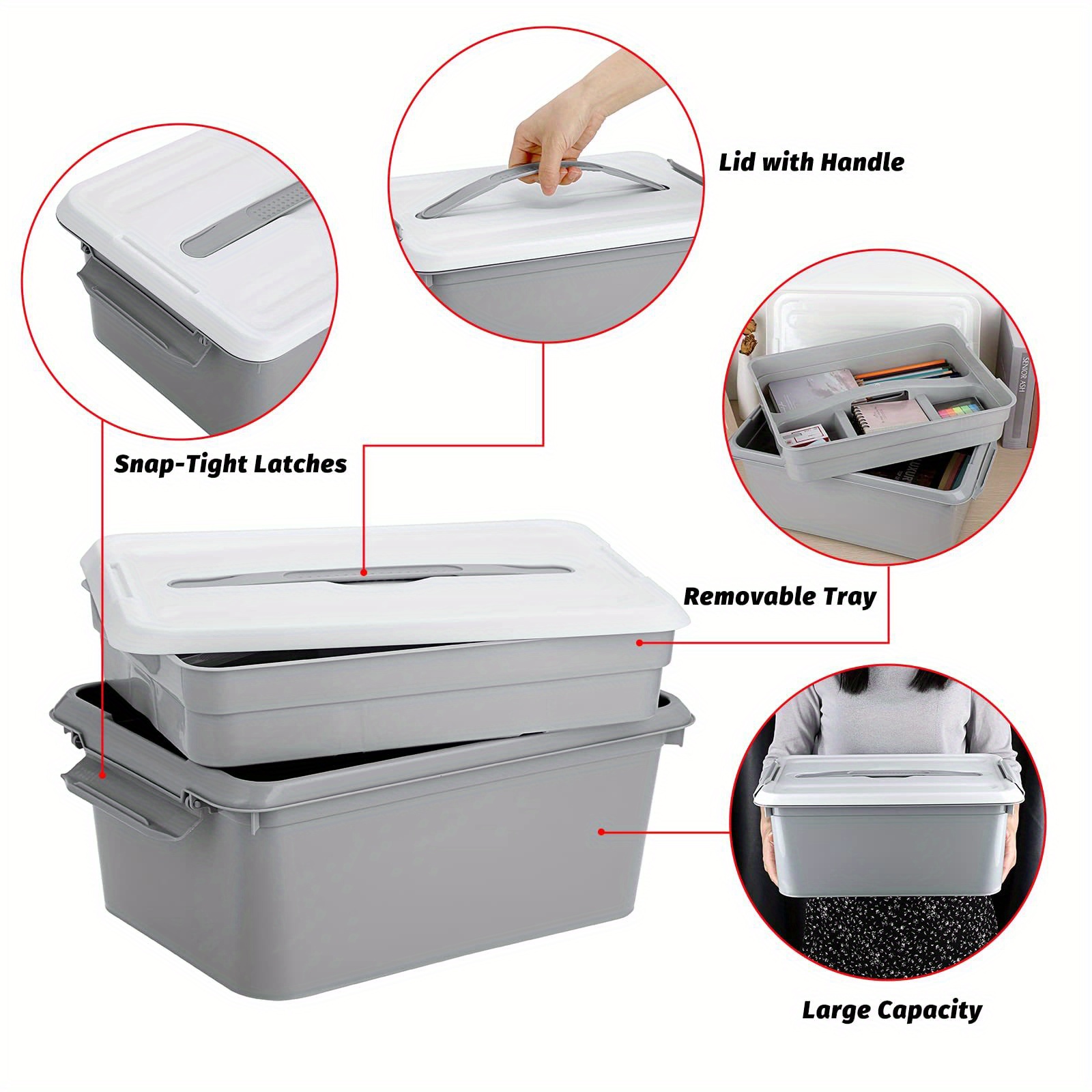 Plastic Compartment Storage Box — Tashmed