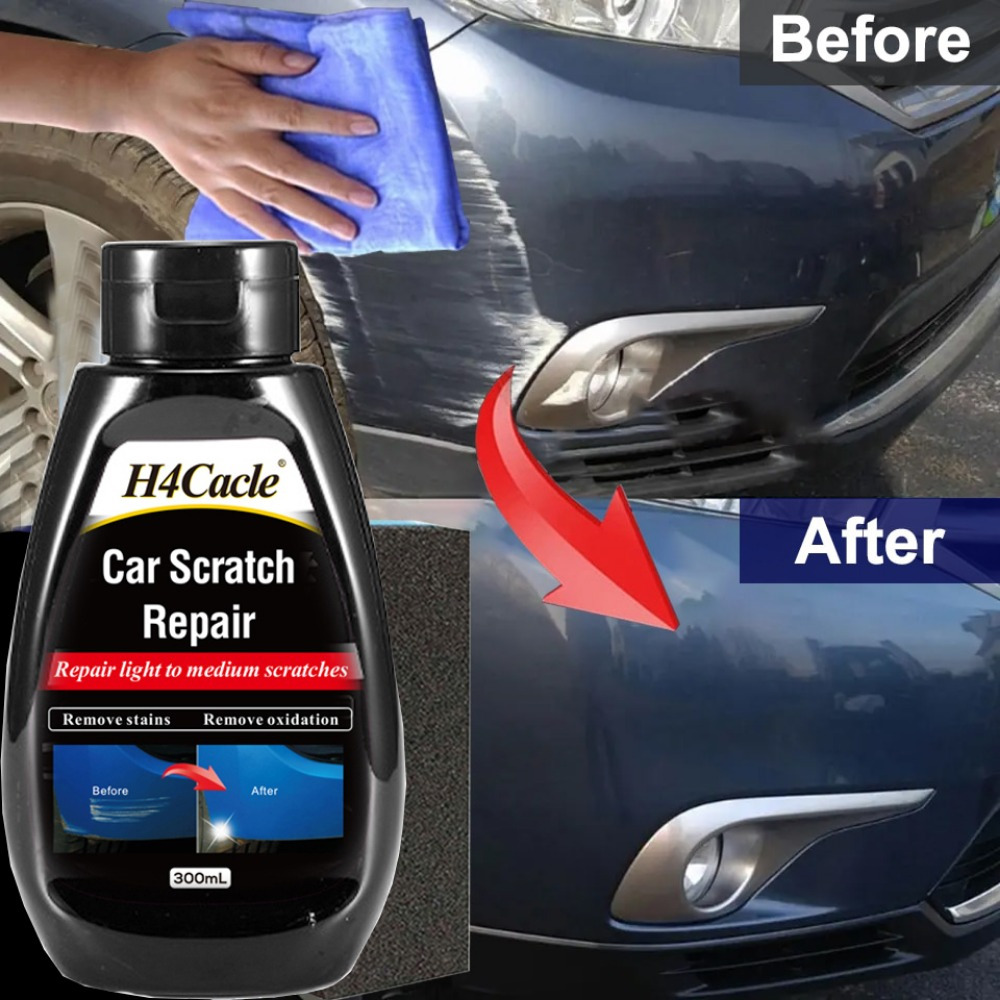 Kit de rayures d'enlèvement de voiture Réparation Peinture Carrosserie  Compound Paste Retouche Clear Remover