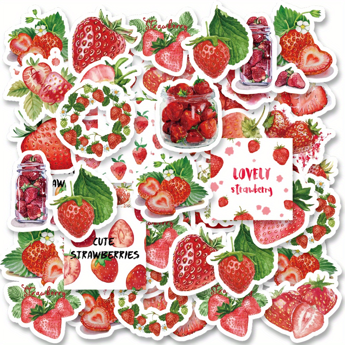 Strawberry Stickers Roll For Boys Girls Teens diy Decoration - Temu