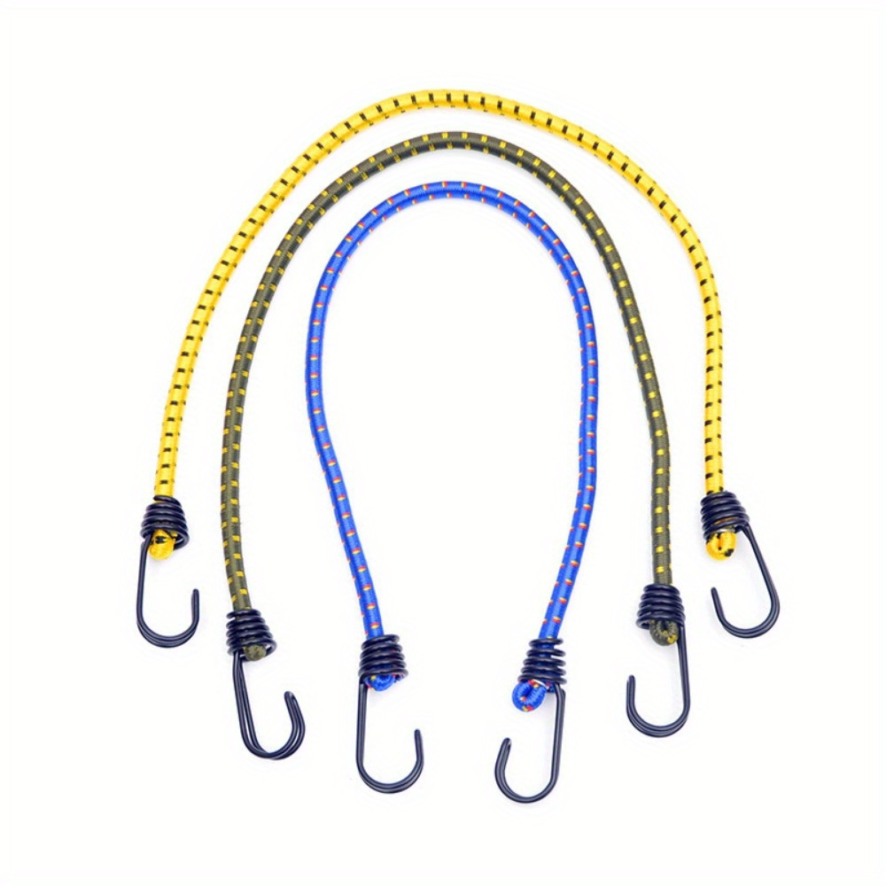 5pcs Bungee Cords w/ Hooks for Camping Tent Tarp Canopy Elastic Clothesline
