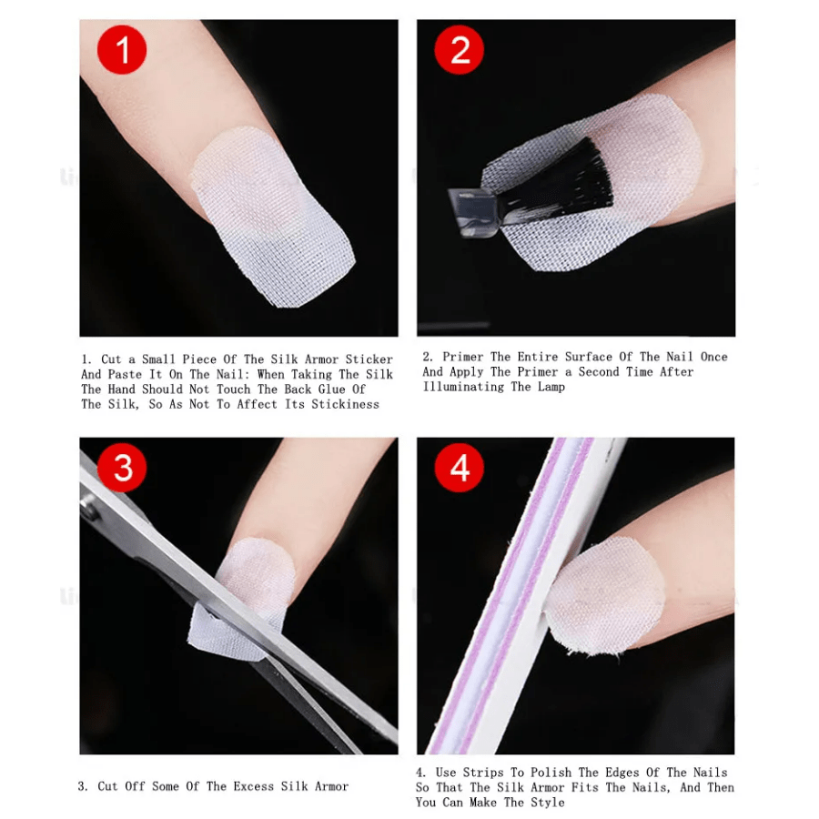 silk nail wrap nail wrapping silk adhesive reinforced nail protection nail art tool nail extension silk nail repair strips for split nails to fix nail