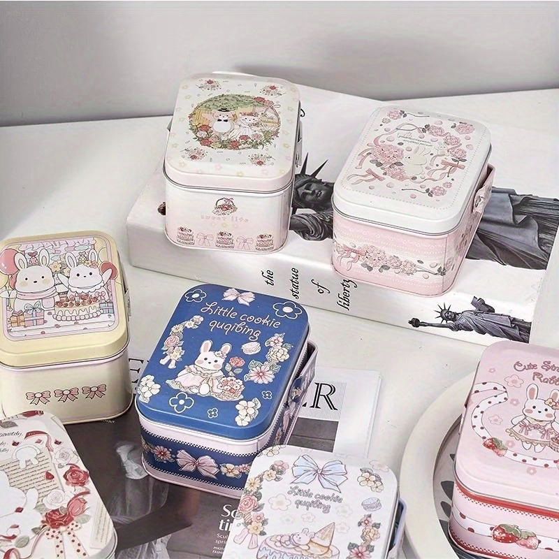 6pcs Suitcase Candy Boxes For Party Favor,small Tin Boxes With