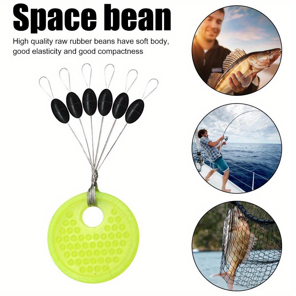 Fishing Beads Stopper Round Space Beans Stops Fishing Rig - Temu