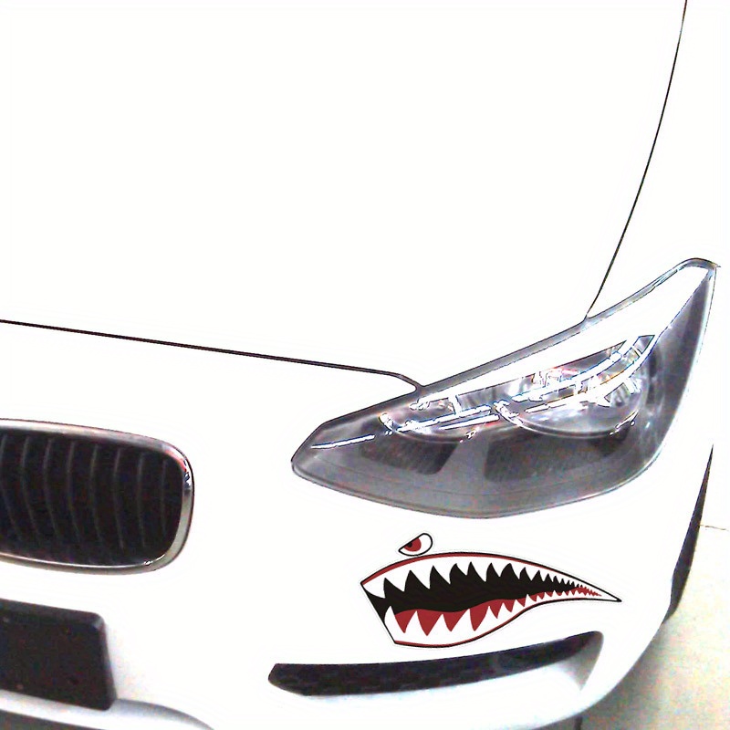 Shark Teeth Mouth Pair Decorative Car Sticker Truck Kayak - Temu
