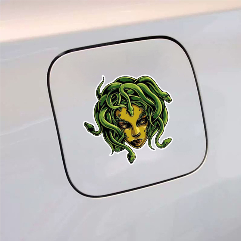 Medusa Snakes Mythical Creature Vinyl Sticker Waterproof - Temu